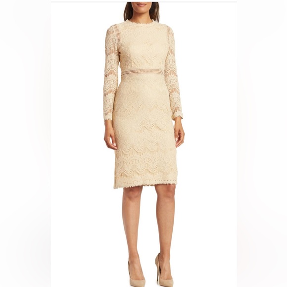 Love By Design | Dresses | Love By Design Lace Long Sleeve Midi Dress Size  M | Poshmark